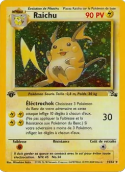 Raichu, Fossile Nº 14 Holo