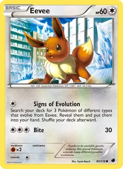 Eevee, Plasma Freeze No. 90 Normal