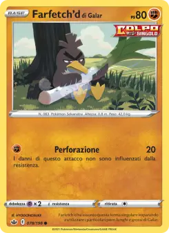 Farfetch'd di Galar, Regno Glaciale No. 78 Normal