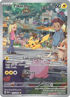Pikachu, 151 No. 173 Holo