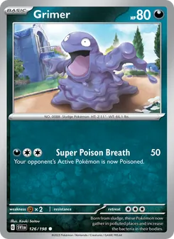 Grimer, Scarlet & Violet Nº 126 Normal