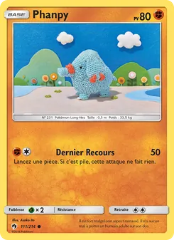 Phanpy, Tonnerre Perdu Nº 111 Normal