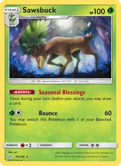 Sawsbuck, Cosmic Eclipse No. 16 Normal