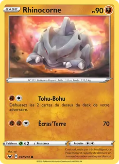 Rhinocorne, Épée et Bouclier Nº 97 Normal