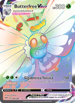 Butterfree VMAX, Fiamme Oscure Nº 190 Holo