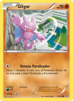 Gligar, Cielos Rugientes No. 36 Normal