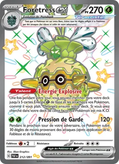 Foretress-ex, Destinées de Paldea Nº 212 Holo
