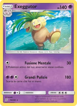 Exeggutor, Sintonia Mentale No. 74 Normal
