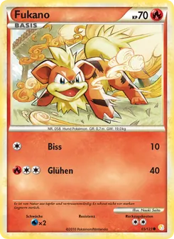 Fukano, HeartGold SoulSilver Nº 65 Normal