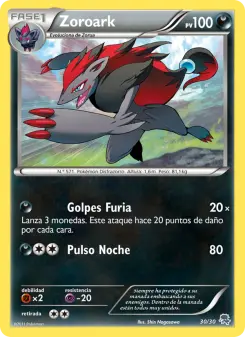 Zoroark, Kit de Entrenador XY (Pikachu Enmascarada) Nº 30 Normal