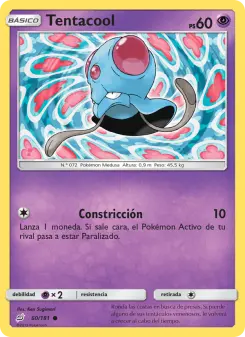 Tentacool, Union de Aliados No. 60 Normal