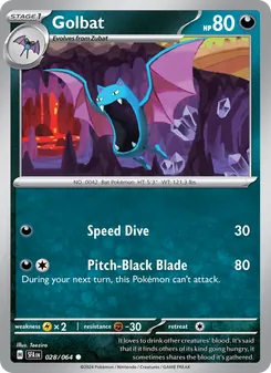 Golbat, Shrouded Fable Nº 028 Normal