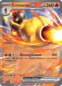 Crimanzo-ex, SVP Black Star Promos No. 105 Holo