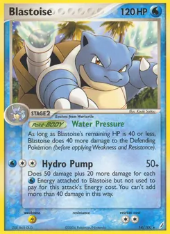 Blastoise, Crystal Guardians No. 14 Normal