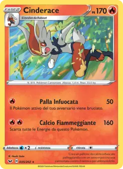 Cinderace, Spada e Scudo Nº 35 Holo