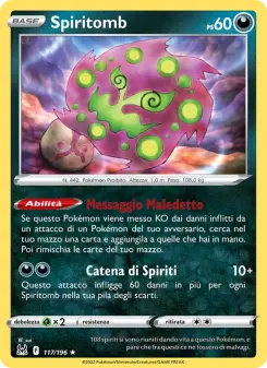 Spiritomb, Origine Perduta Nº 117 Normal