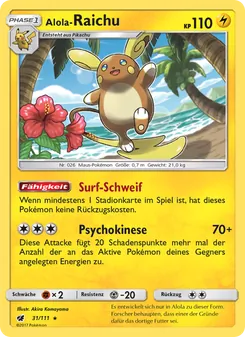 Alola-Raichu, Aufziehen der Sturmröte No. 31 Normal