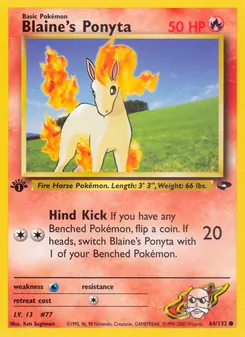 Blaine's Ponyta, Gym Challenge No. 64 Normal