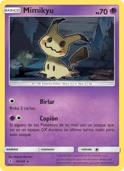 Mimikyu, Albor de Guadianes No. 58 Normal