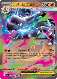 Mega Charizard X-ex, Flamme Spettrali No. 013 Holo