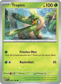 Tropius, Karmesin & Purpur No. 007 Normal