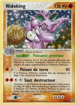 Nidoking, EX Rouge Feu & Vert Feuille Nº 8 Holo