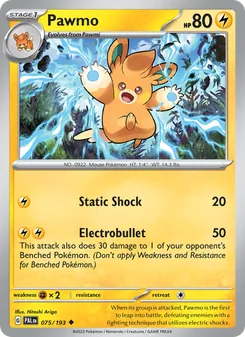 Pawmo, Paldea Evolved No. 075 Normal