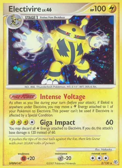 Electivire, Diamond & Pearl No. 3