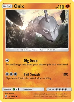 Onix, Cosmic Eclipse No. 105 Normal