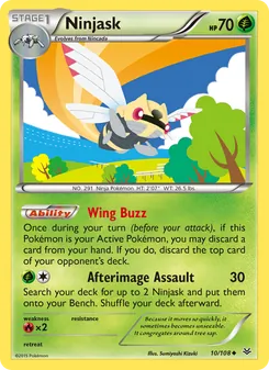 Ninjask, Roaring Skies No. 10 Normal