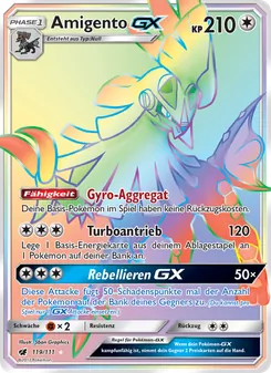 Amigento GX, Aufziehen der Sturmröte Nº 119 Normal