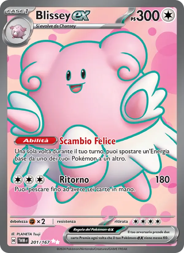 Blissey-ex, Crepuscolo Mascherato No. 201