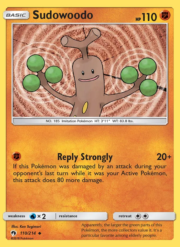 Sudowoodo, Lost Thunder No. 110