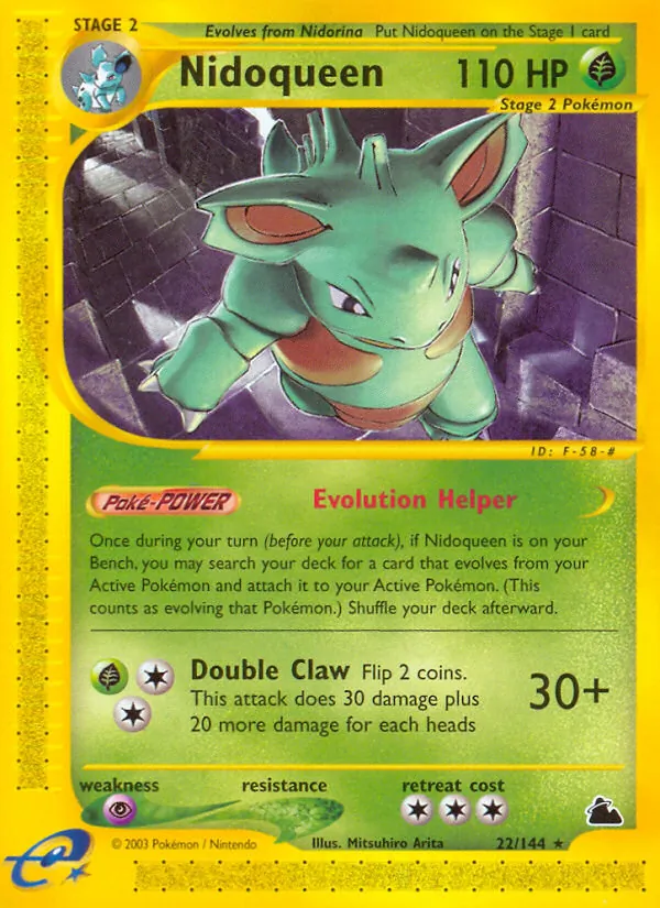 Nidoqueen, Skyridge No. 22