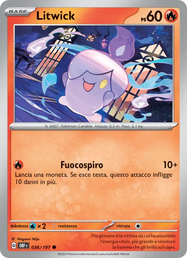 Litwick, Ossidiana Infuocata No. 036