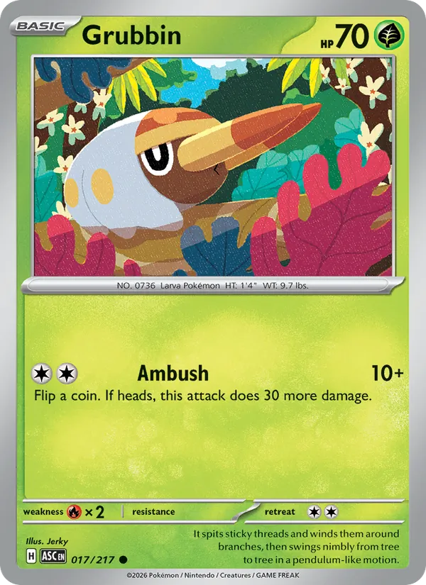 Grubbin, Ascended Heroes No. 017