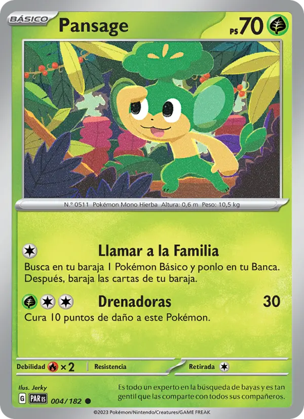 Pansage, Brecha Paradójica Nº 004