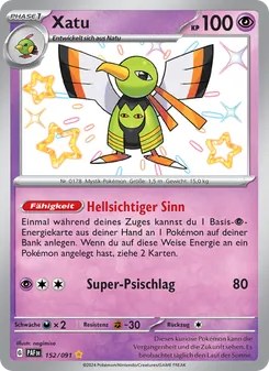 Xatu, Paldeas Schicksale No. 152 Holo