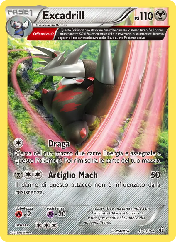 Excadrill, Scontro Primordiale No. 97