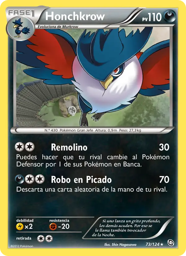 Honchkrow, Dragones Majestuosos Nº 73