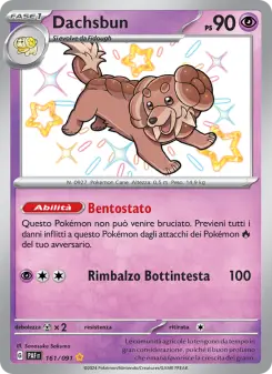 Dachsbun, Destino di Paldea No. 161 Holo