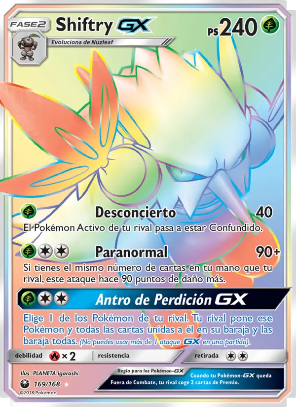 Shiftry GX, Tormenta Celestial No. 169