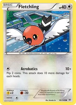 Fletchling, Roaring Skies No. 82 Normal