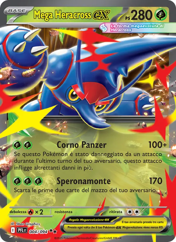 Mega Heracross-ex, Flamme Spettrali Nº 004