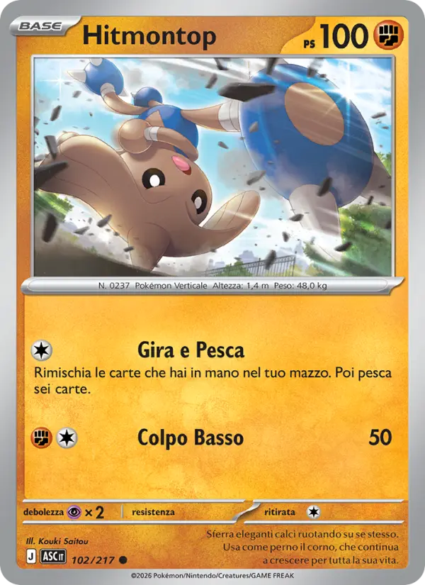 Hitmontop, Ascesa Eroica No. 102