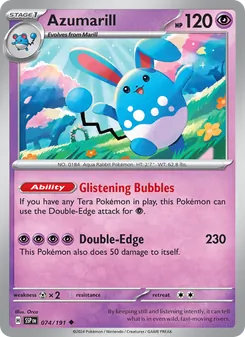 Azumarill, Surging Sparks No. 074 Normal