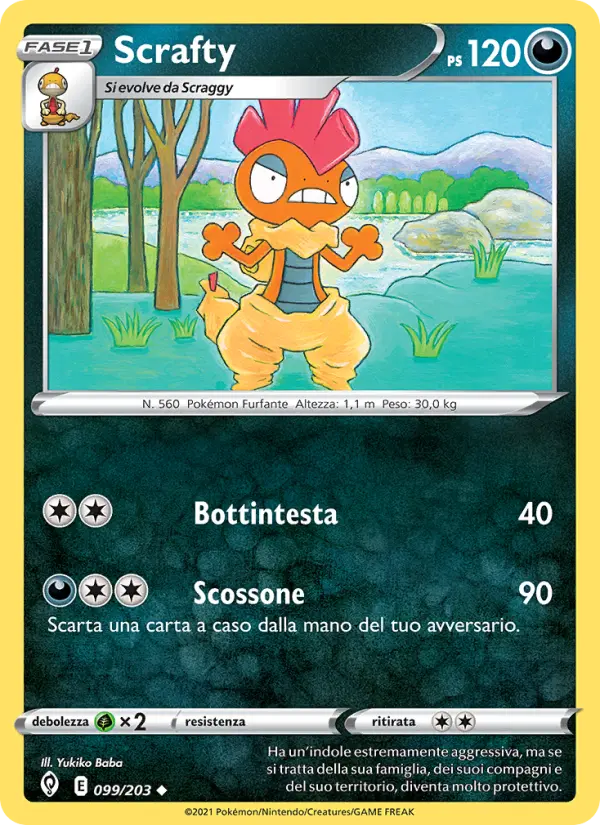 Scrafty, Evoluzioni Eteree Nº 99