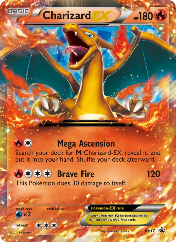 Charizard EX, XY Black Star Promos No. XY17