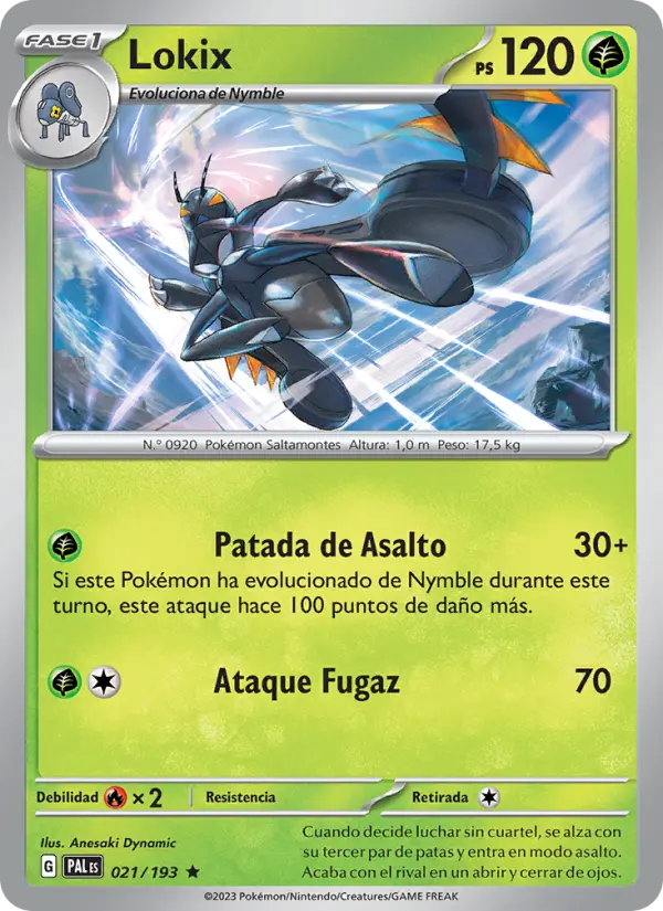 Lokix, Evoluciones en Paldea No. 021