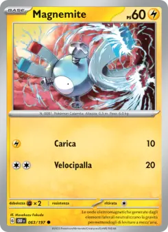 Magnemite, Ossidiana Infuocata No. 063 Normal